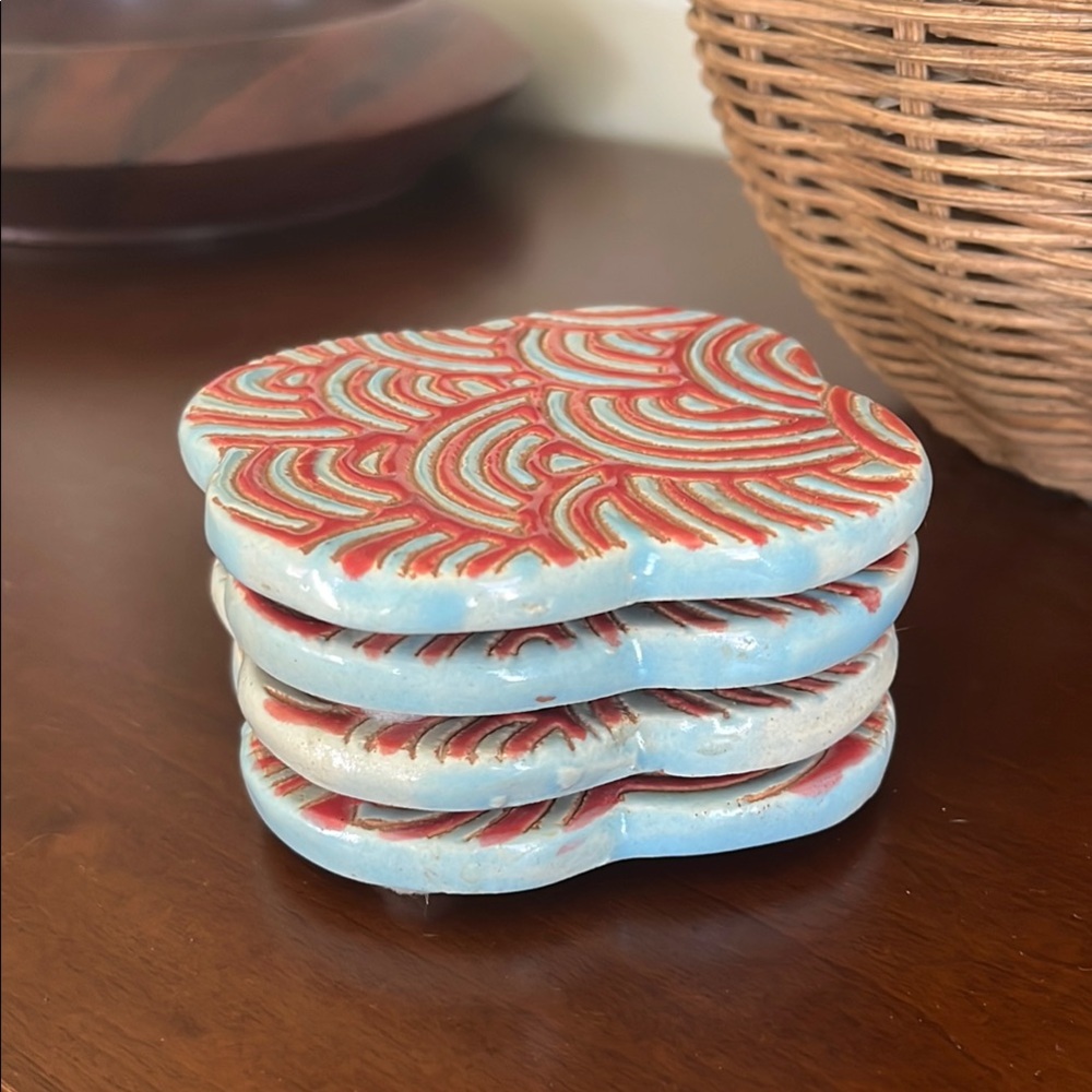 Vintage ceramic coasters